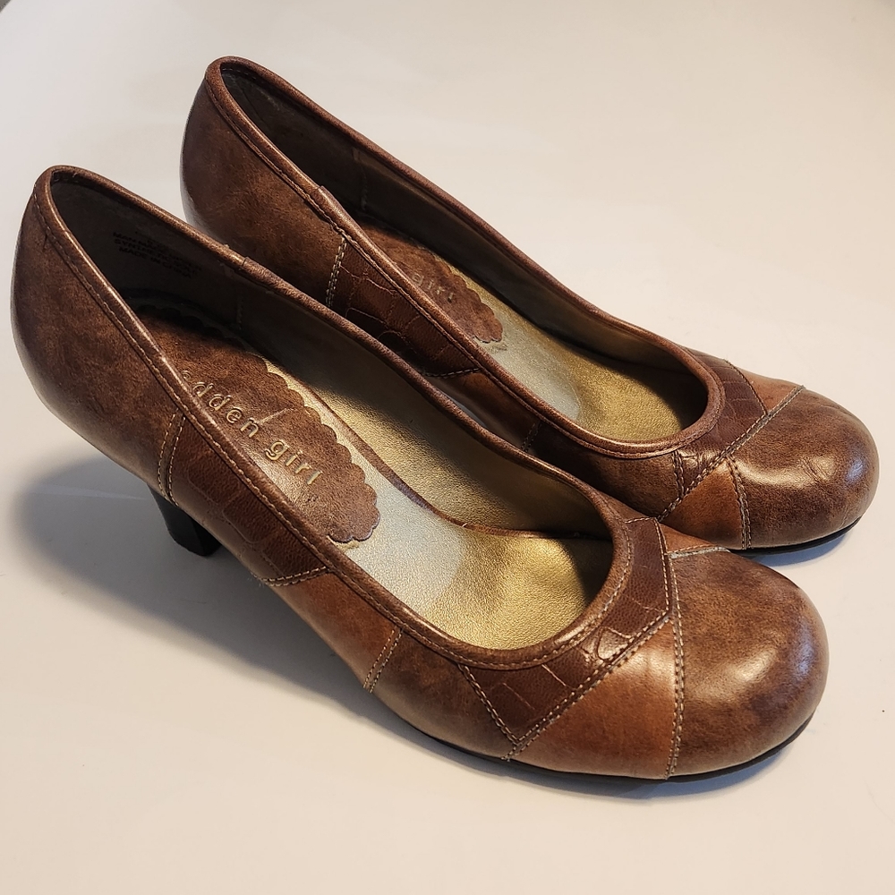 Y2K Steve Madden Girl Patchwork Pumps 90's Shoes